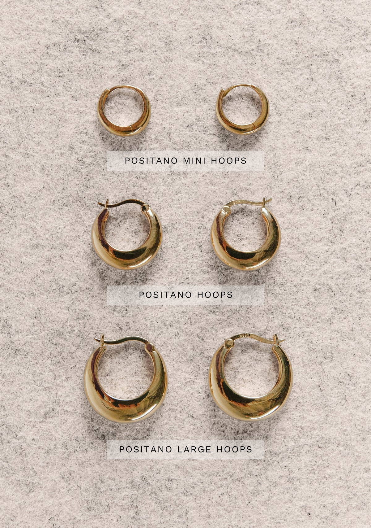 Positano Hoop - Single - Gold