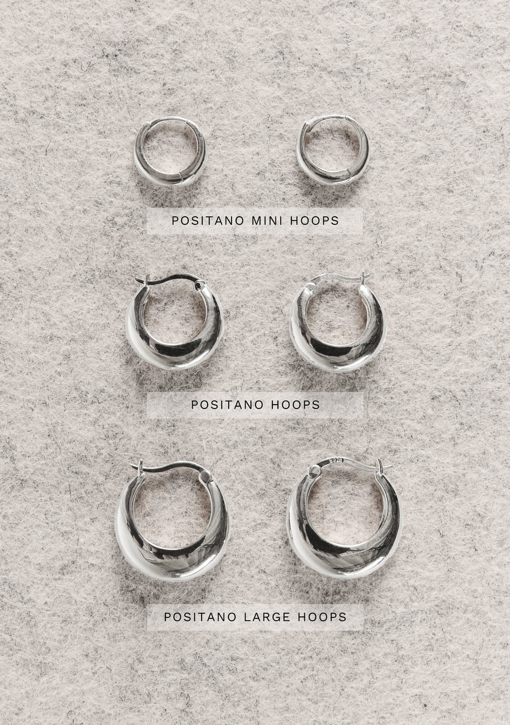 Positano Mini Hoop - Single - Silver