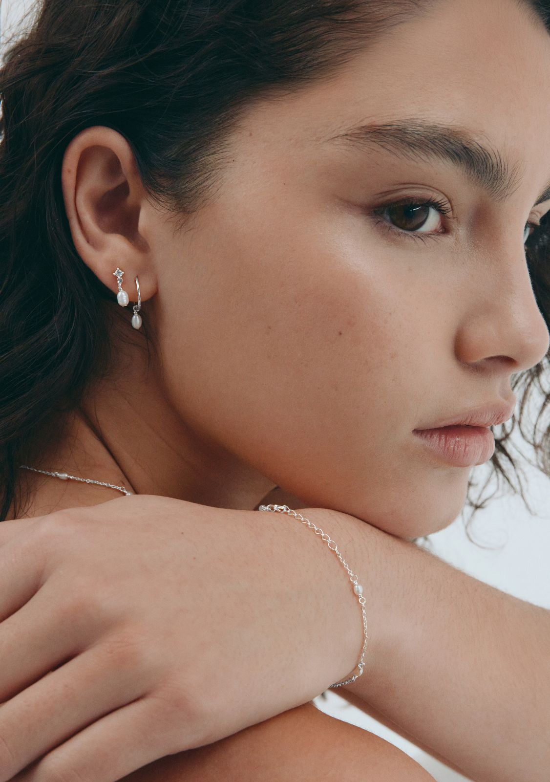 Aspen Mini Drop Earring - Single - Silver