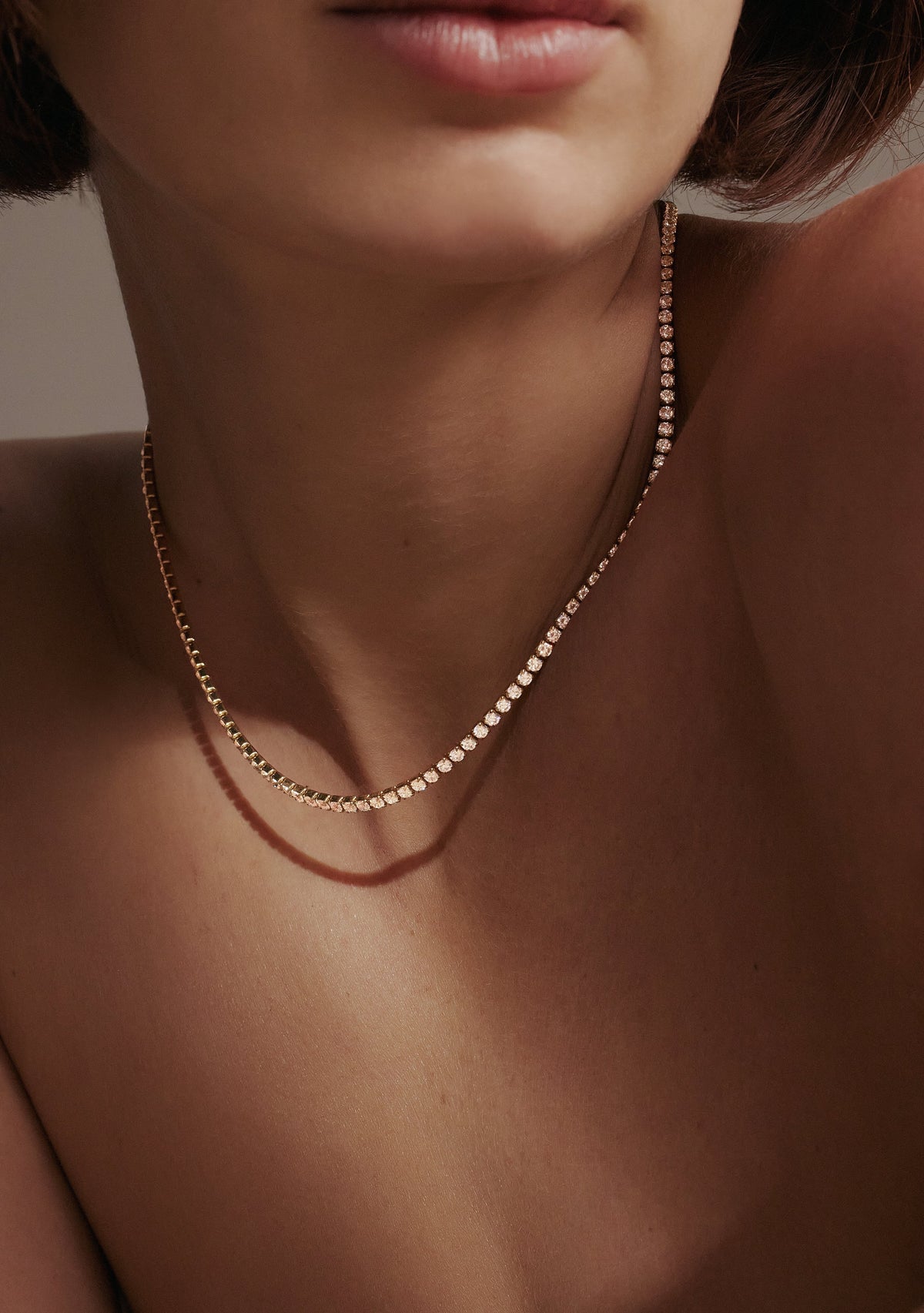 Aspen Tennis Necklace - Gold
