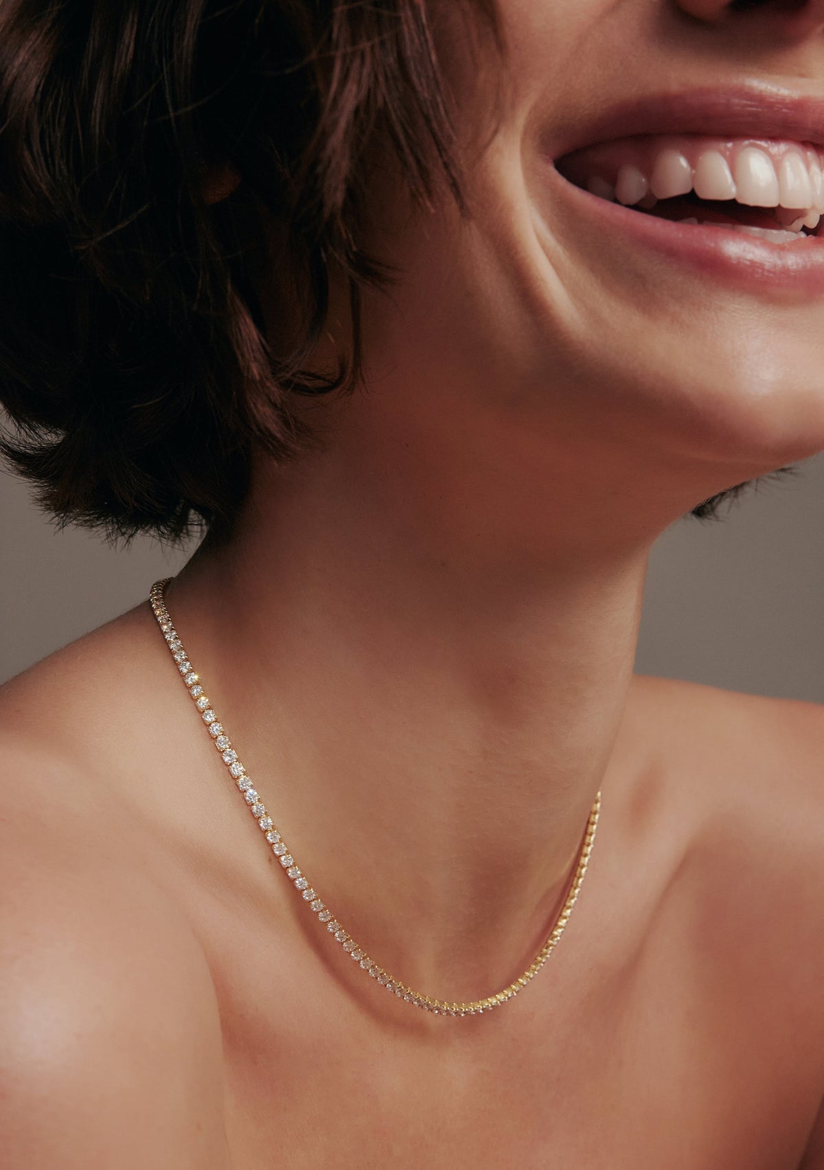 Aspen Tennis Necklace - Gold
