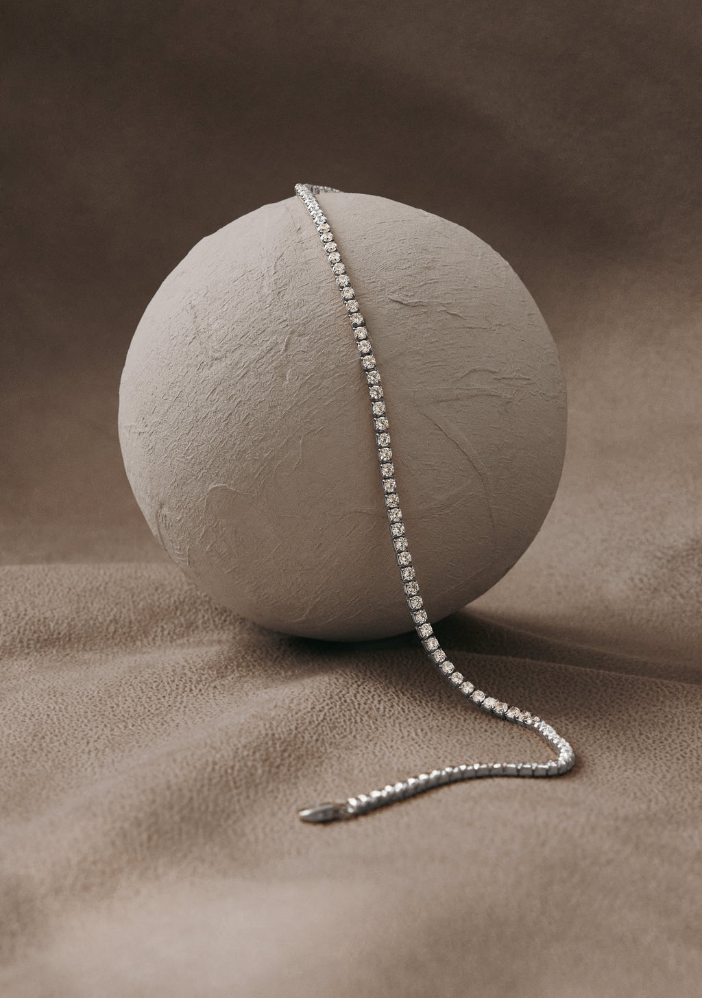 Aspen Tennis Necklace - Silver