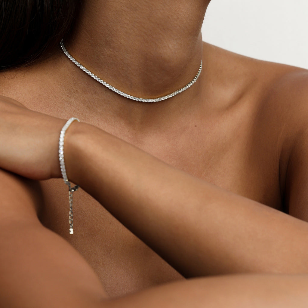The Aspen Tennis Set - Silver