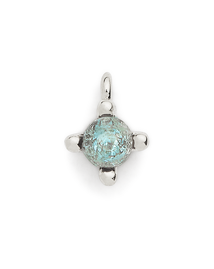 Birthstone Charm - Silver