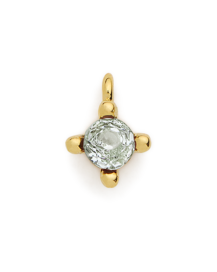 Birthstone Charm - Gold