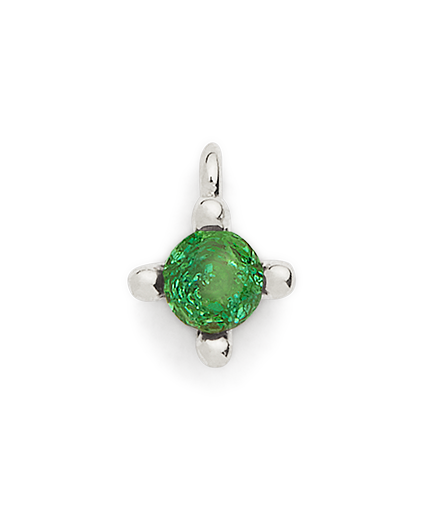 Birthstone Charm - Silver