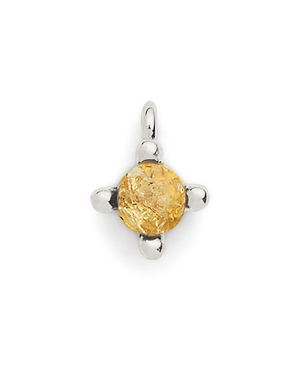 Birthstone Charm - Silver