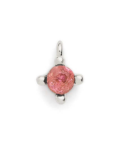 Birthstone Charm - Silver