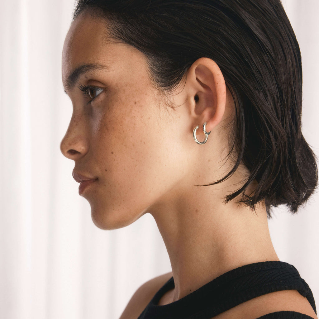 Classic Hoops Small - Silver