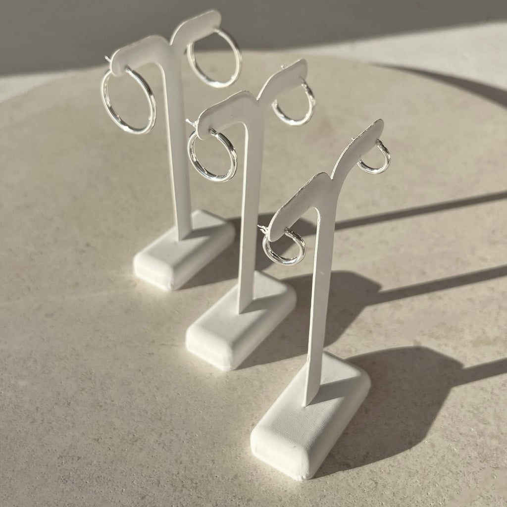 Classic Hoops Medium - Silver