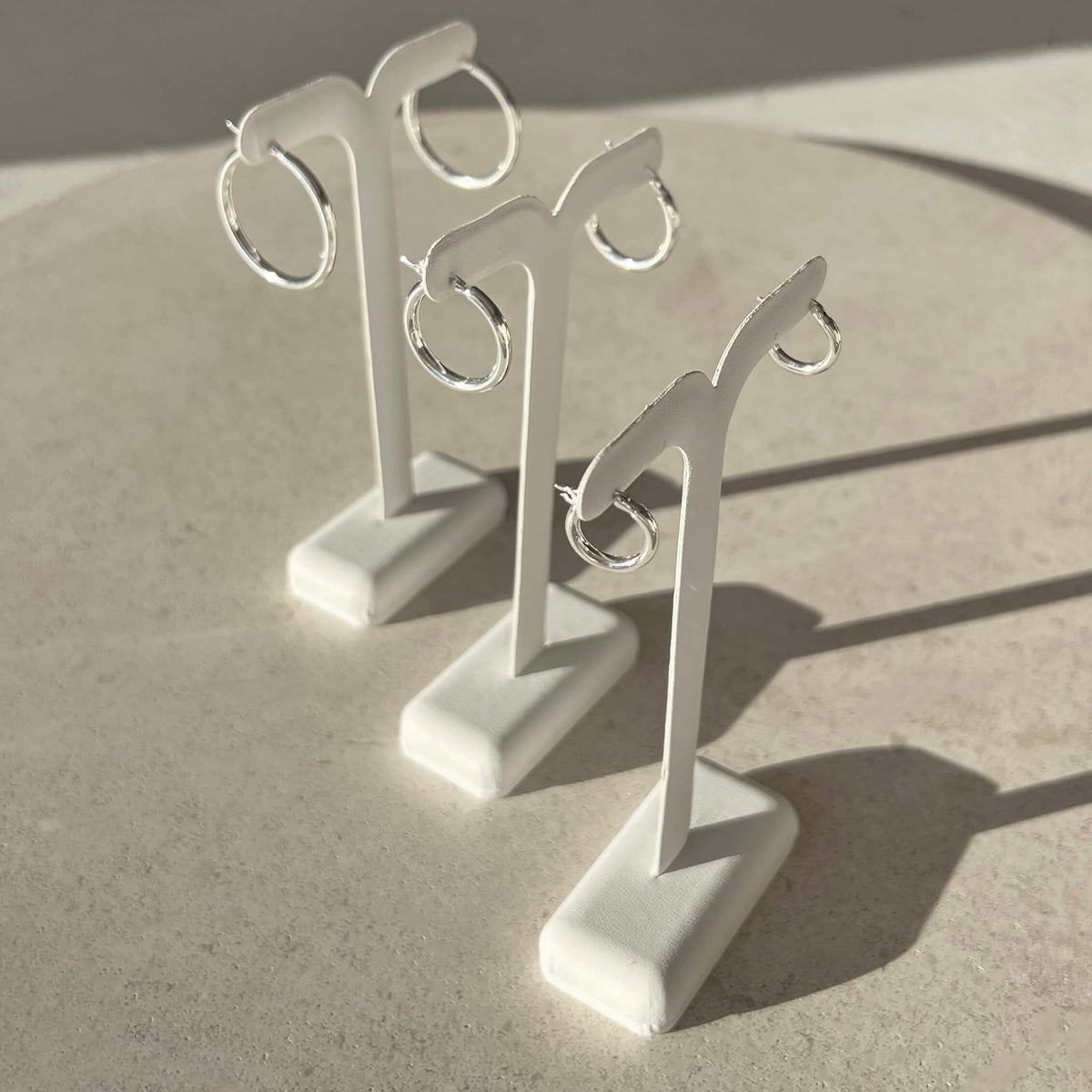 Classic Hoops Medium - Silver
