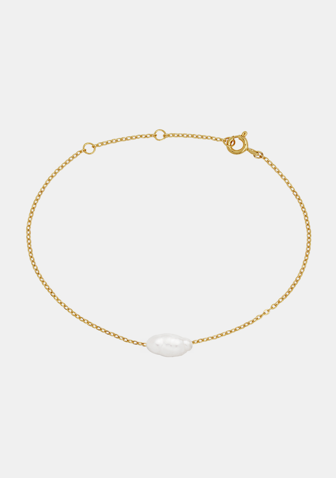 Cielo Single Pearl Bracelet - Gold