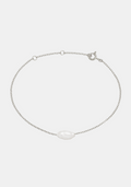 Cielo Single Pearl Bracelet - Silver