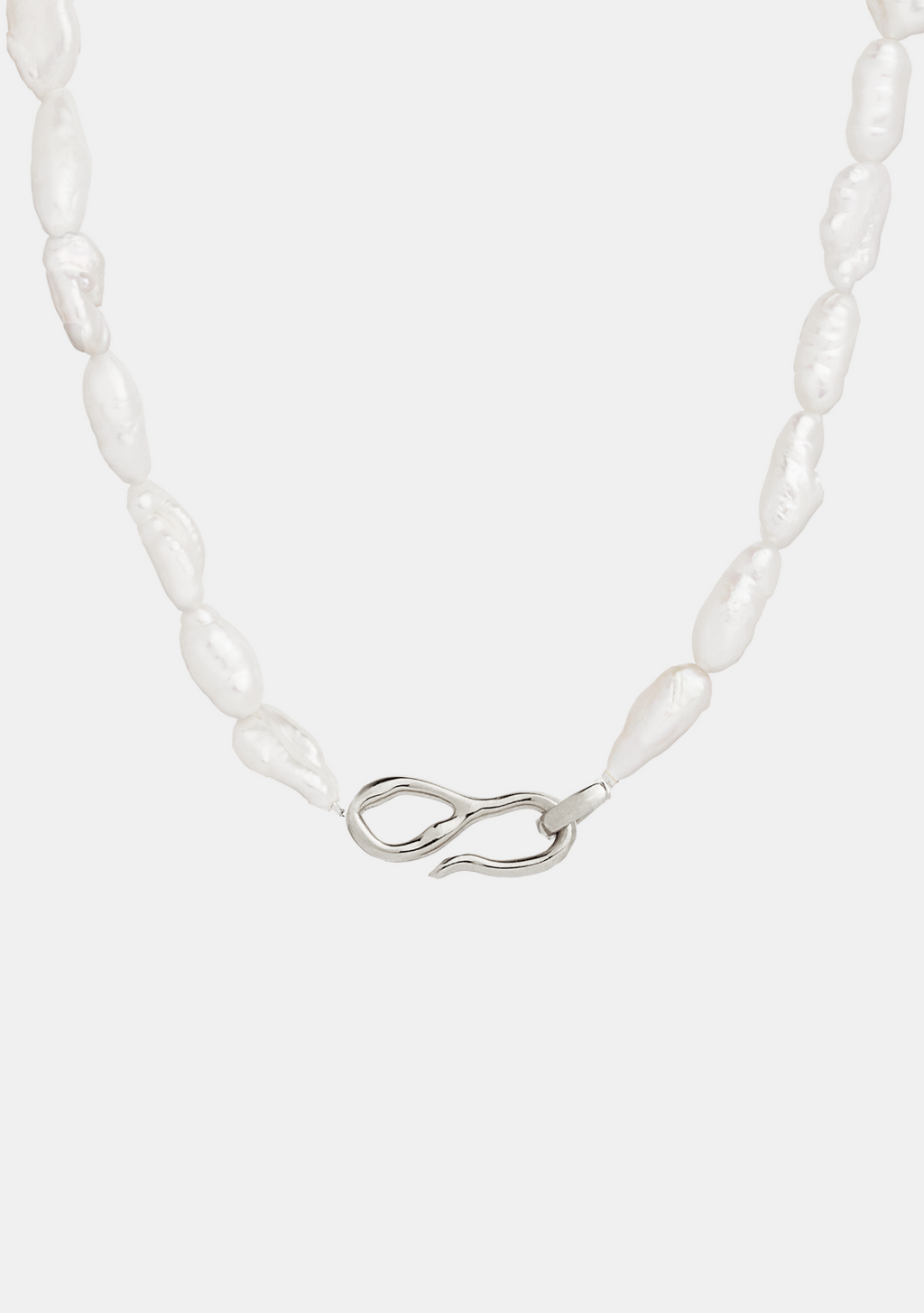 Cielo Pearl Necklace - Silver