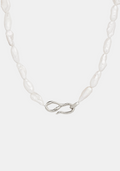 Cielo Pearl Necklace - Silver
