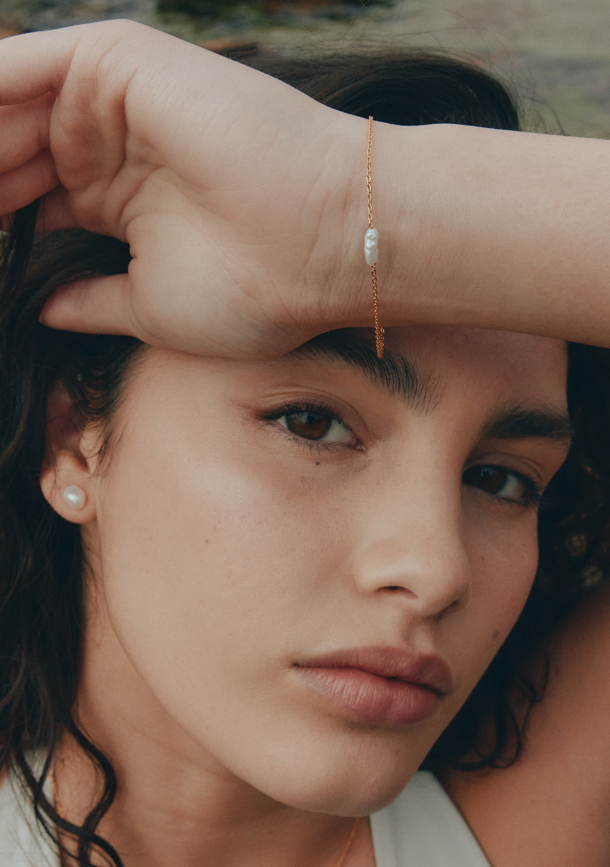 Cielo Single Pearl Bracelet - Gold