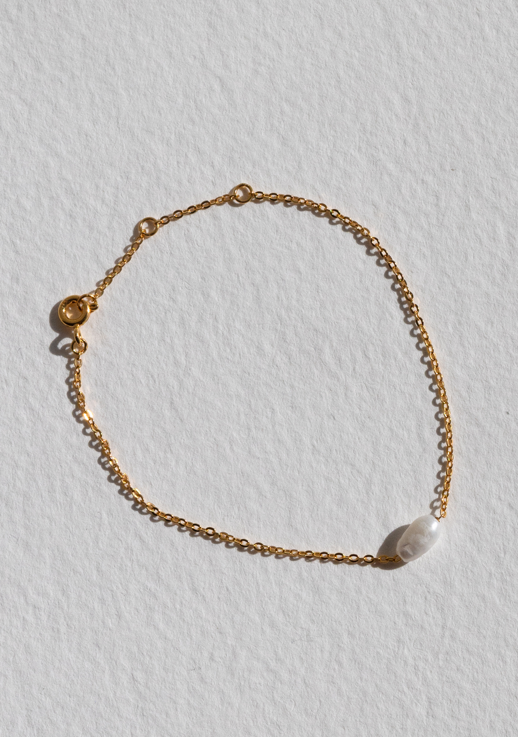 Cielo Single Pearl Bracelet - Gold