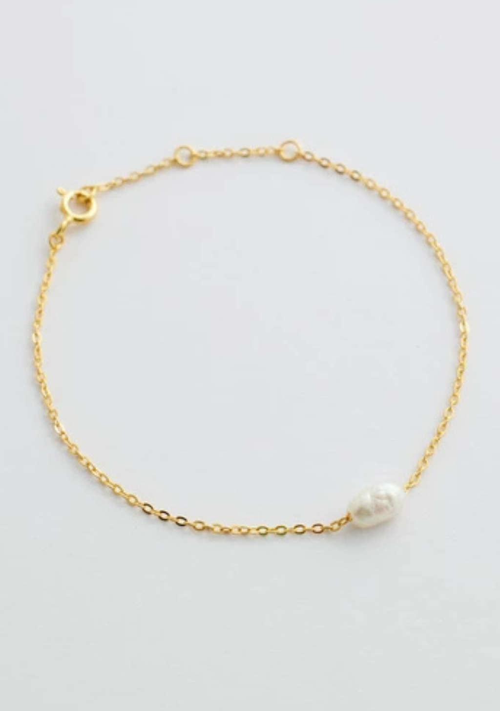Cielo Single Pearl Bracelet - Gold