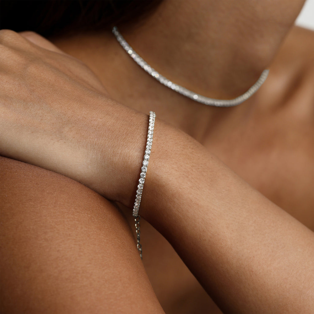 Aspen Tennis Bracelet - Silver