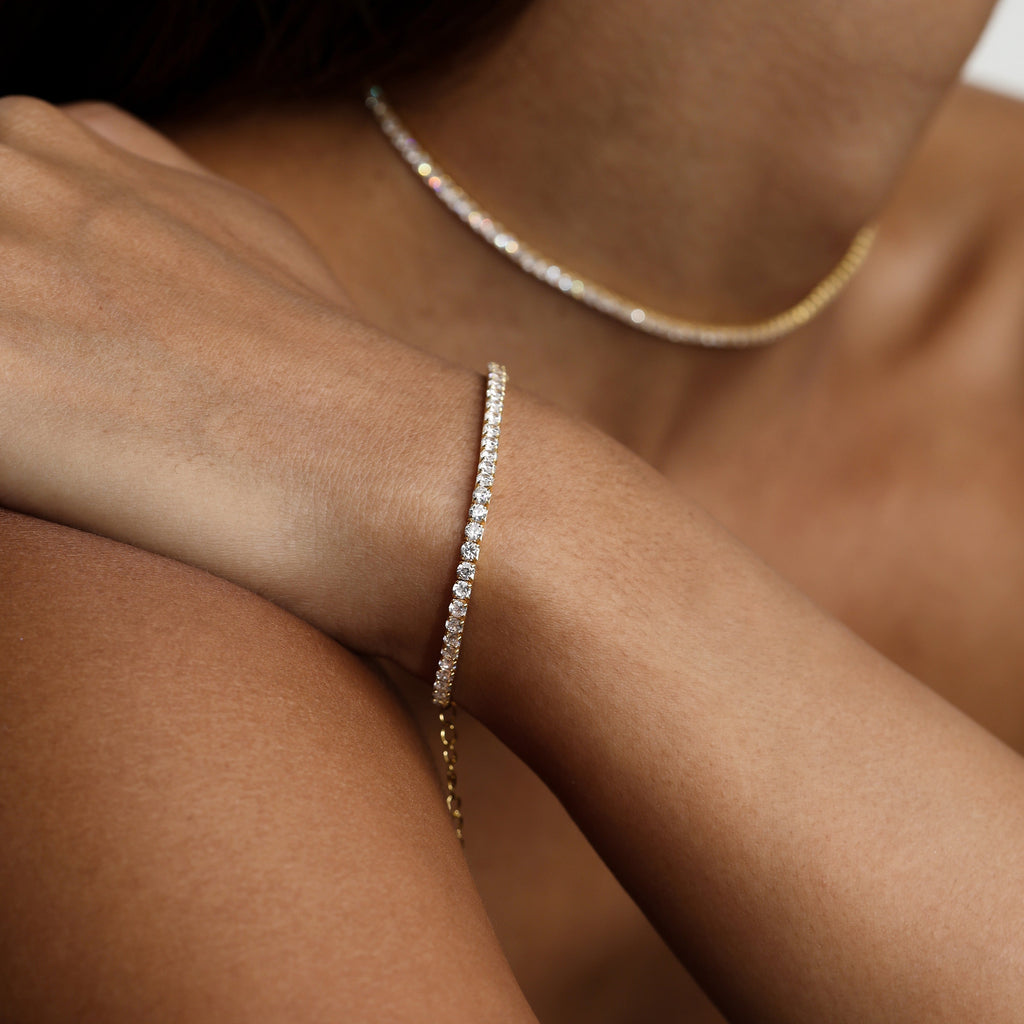 Aspen Tennis Bracelet - Gold