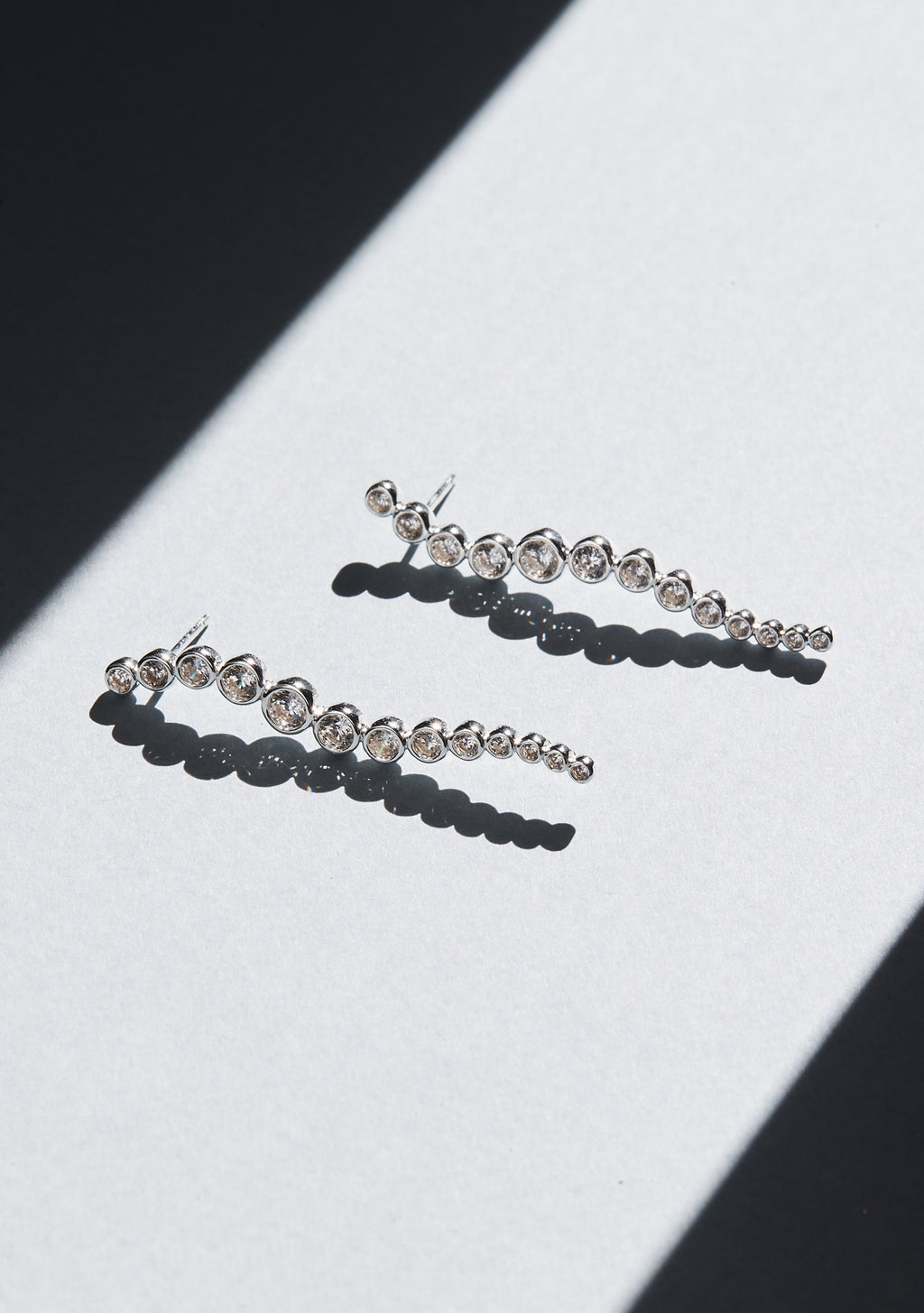 Crescendo Drop Earrings - Silver