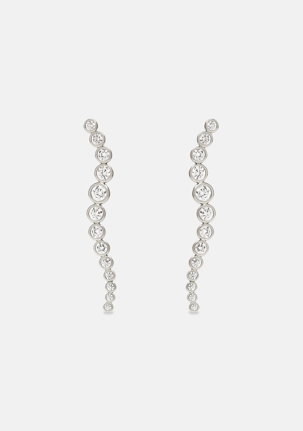 Crescendo Drop Earrings - Silver