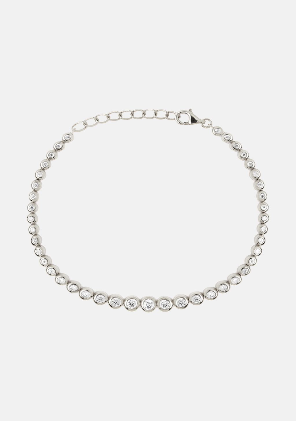 Crescendo Tennis Bracelet - Silver