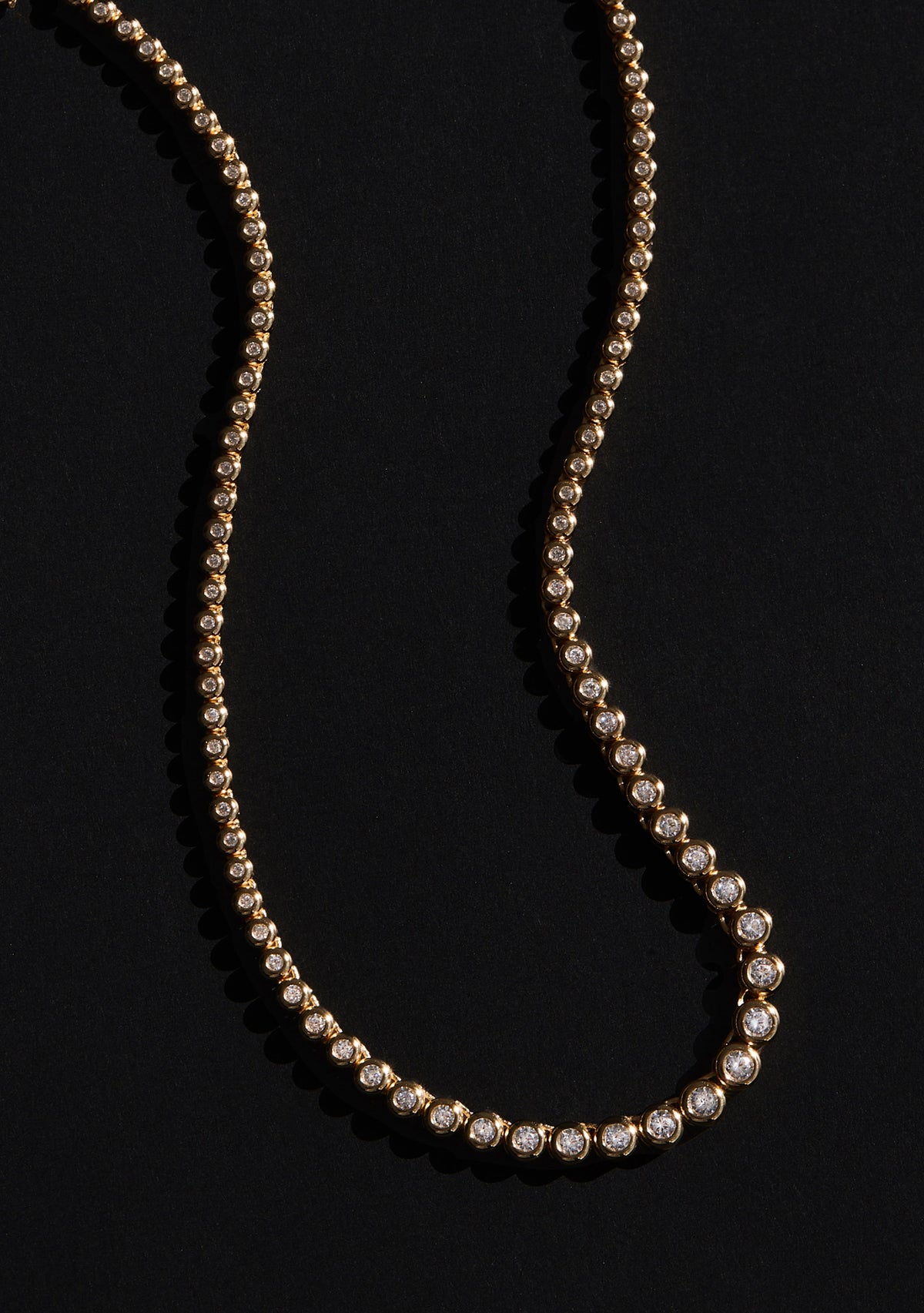 Crescendo Tennis Necklace - Gold
