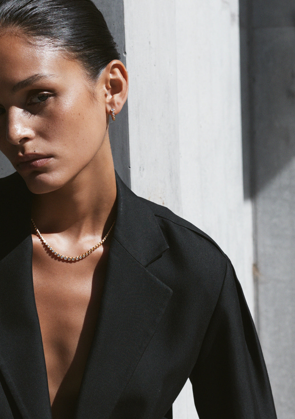 Crescendo Tennis Necklace - Gold