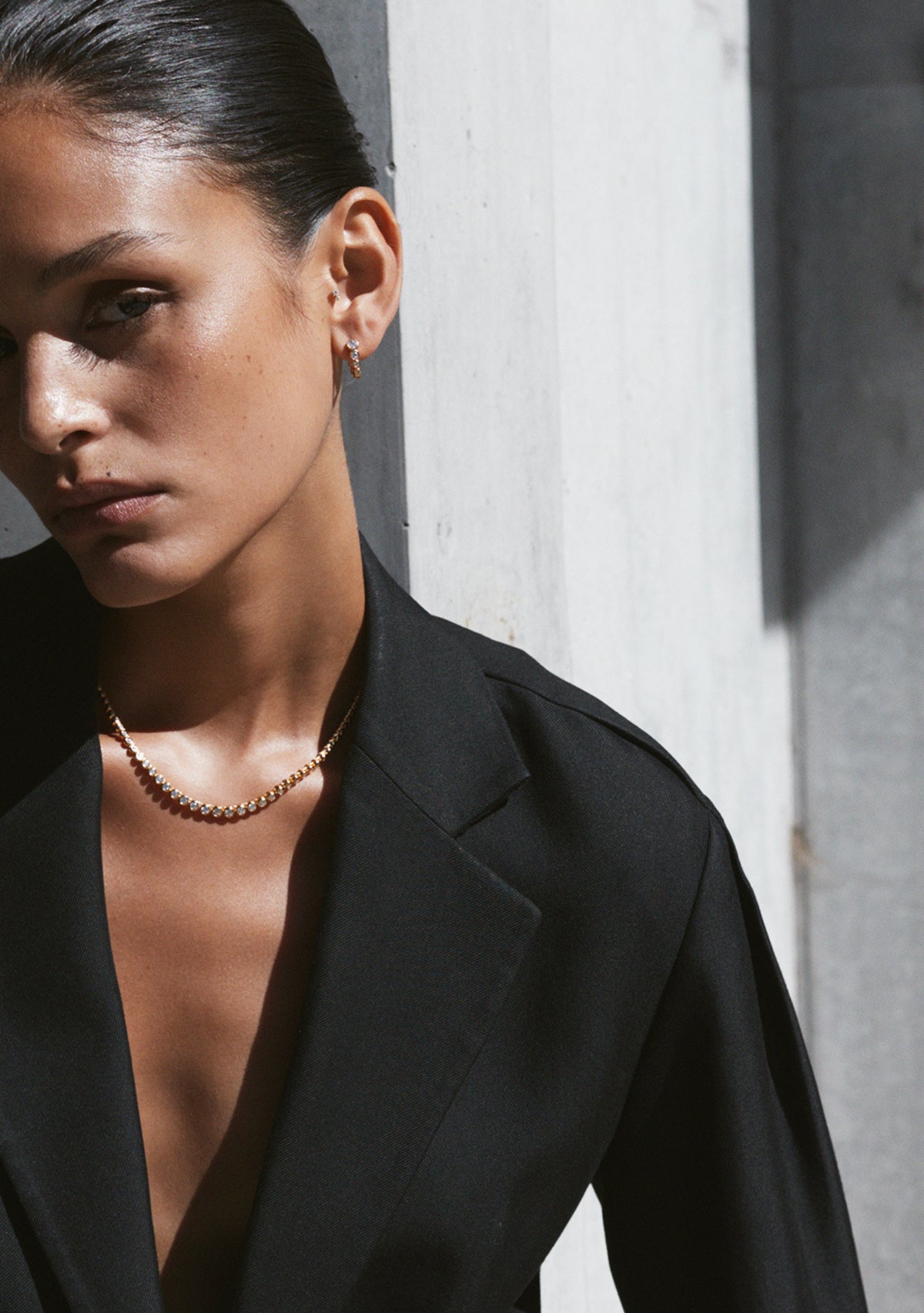 Crescendo Tennis Necklace - Gold