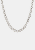 Crescendo Tennis Necklace - Silver