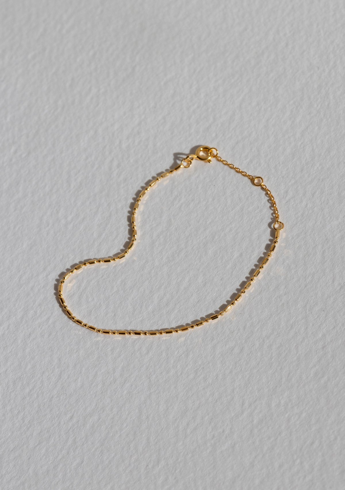 Dash Dot Chain Bracelet - Gold