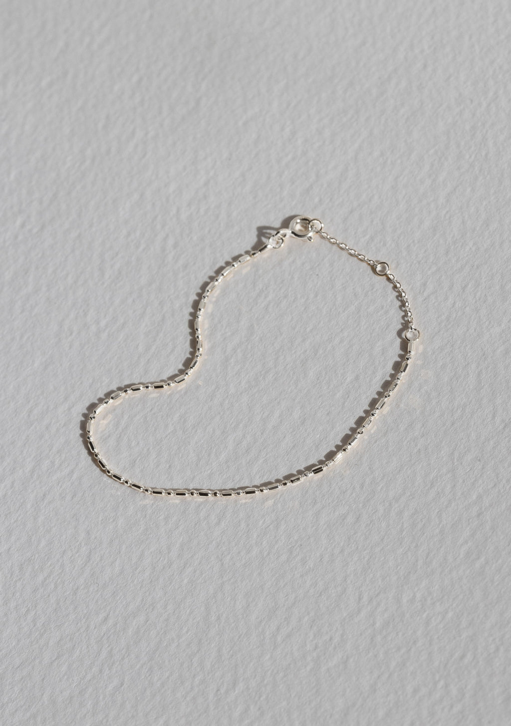 Dash Dot Chain Bracelet - Silver
