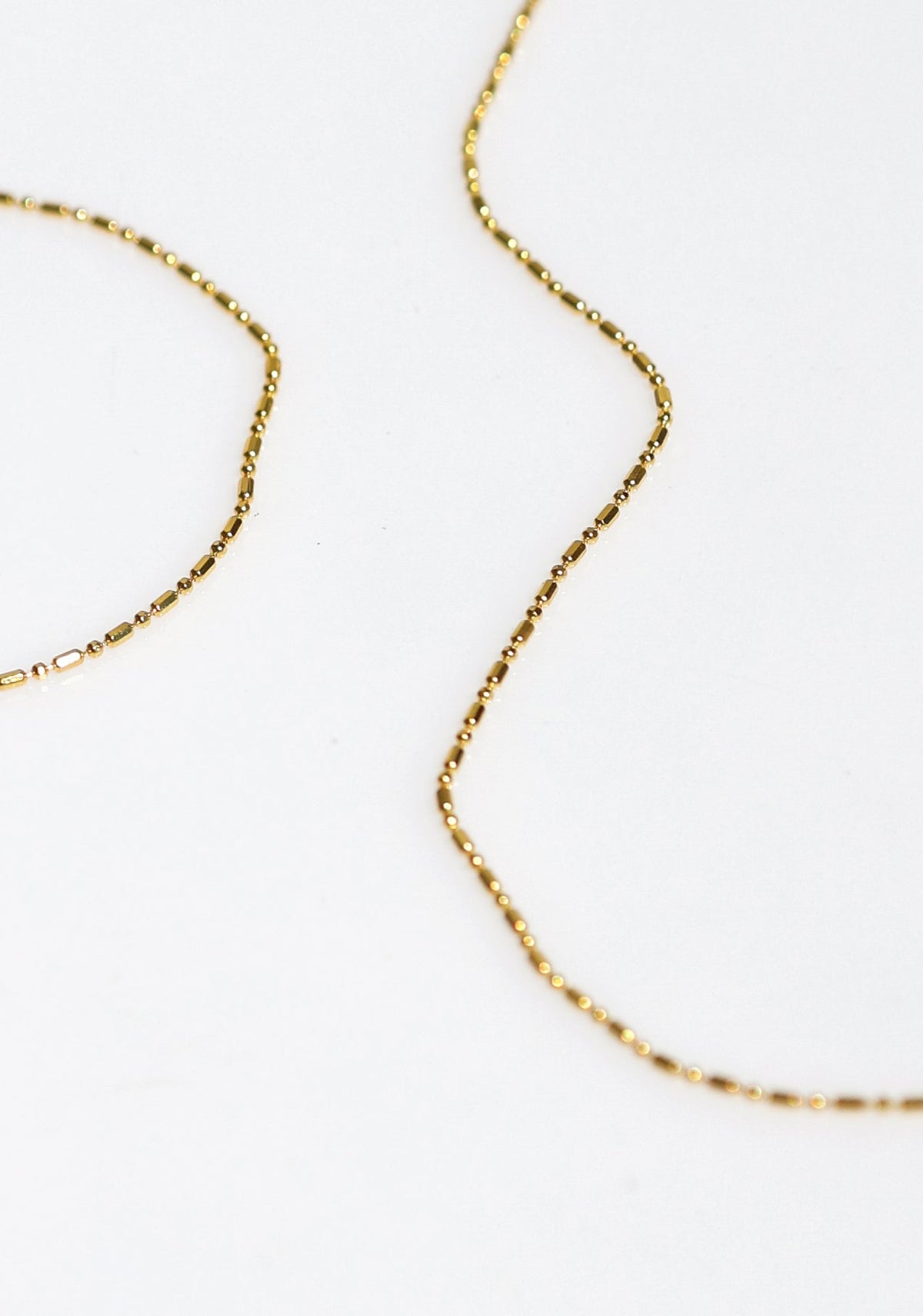 Dash Dot Chain Necklace - Gold