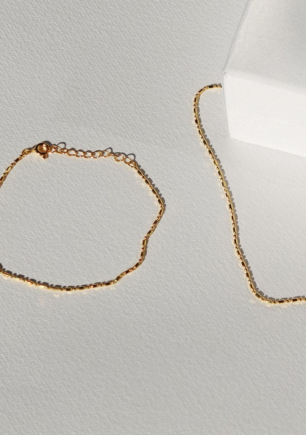 Dash Dot Chain Bracelet - Gold
