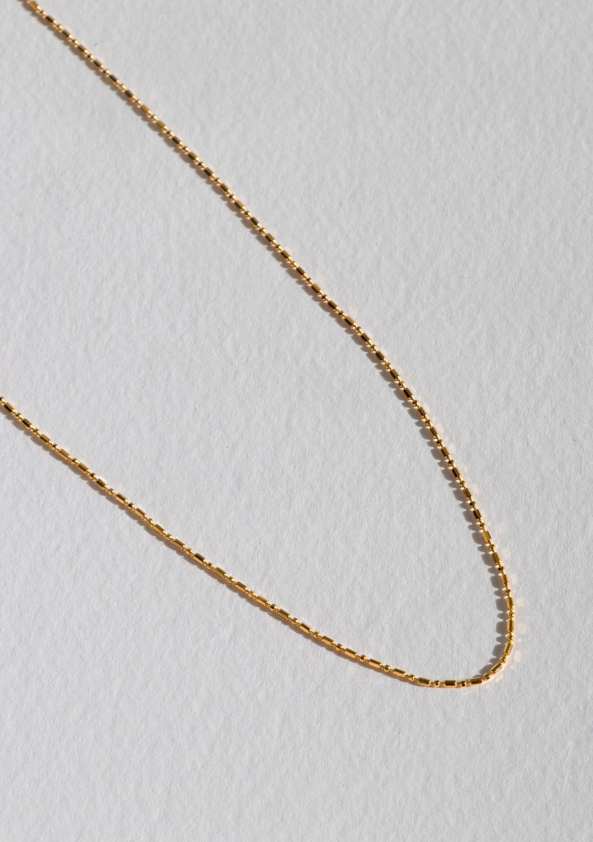 Dash Dot Chain Necklace - Gold