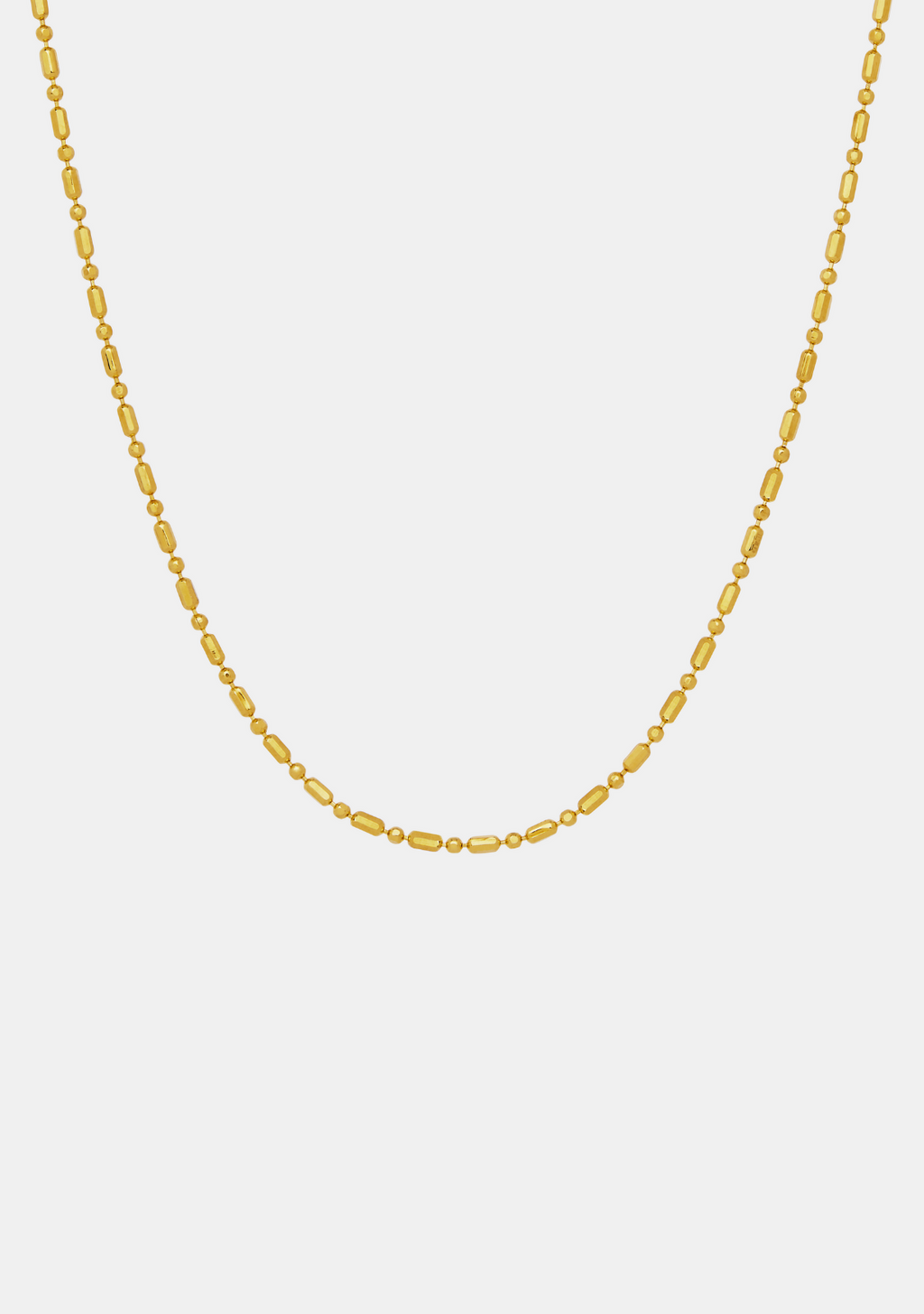 Dash Dot Chain Necklace - Gold