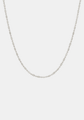 Dash Dot Chain Necklace - Silver