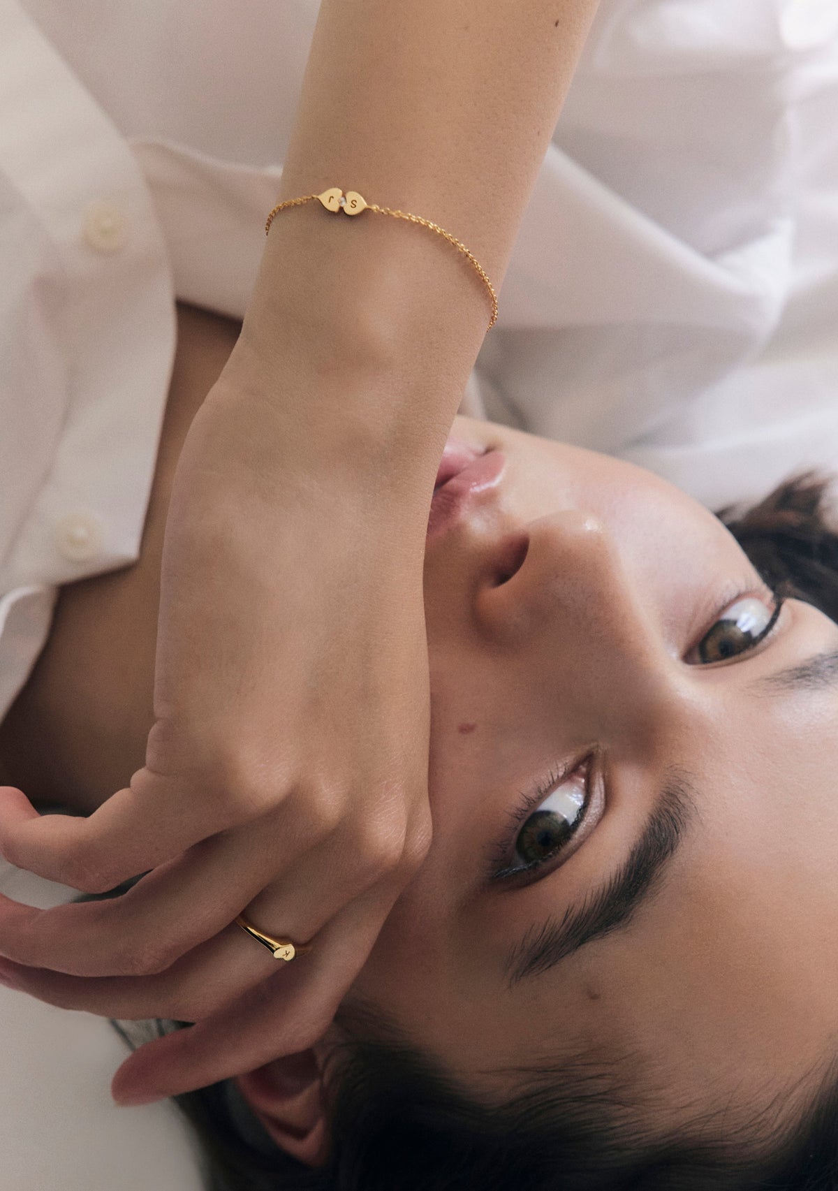 Heart Connection Bracelet - Gold