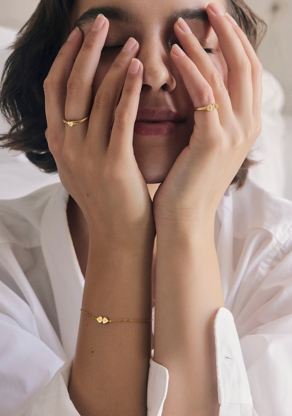 Heart Connection Bracelet - Gold