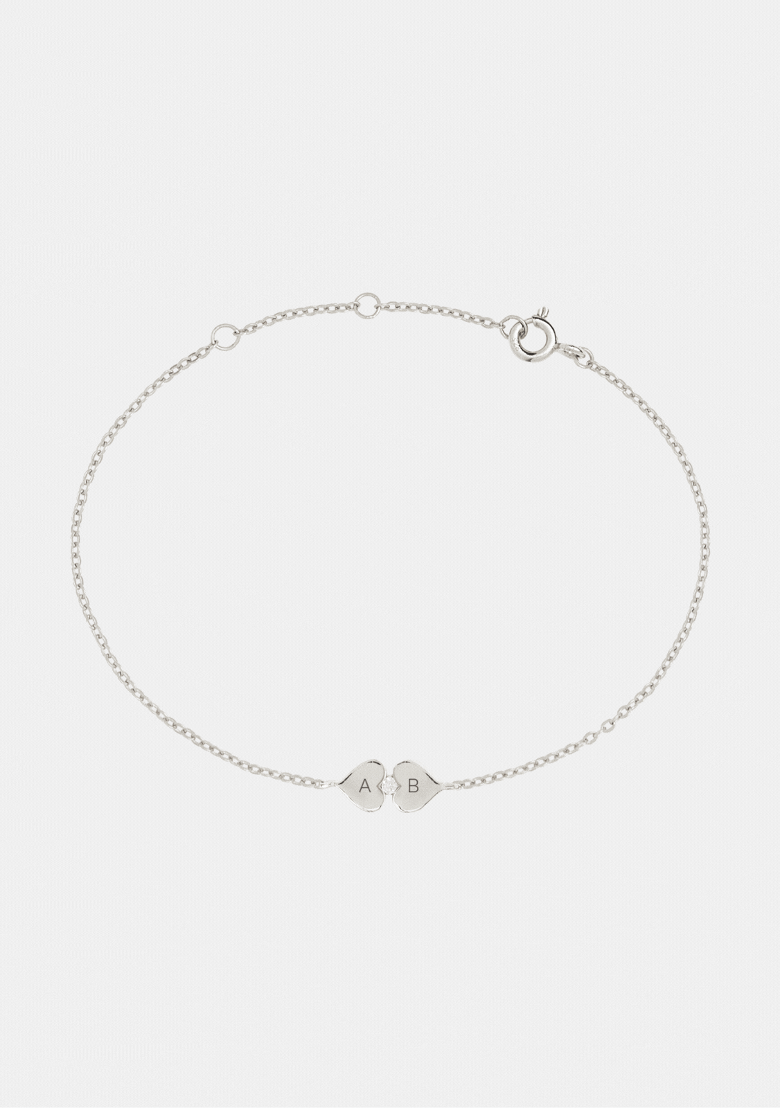 Heart Connection Bracelet - Silver