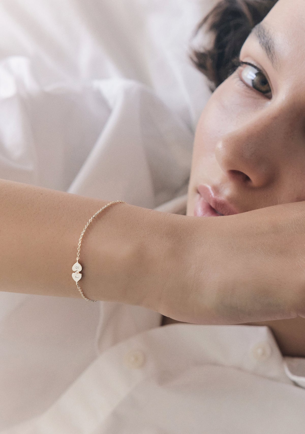Heart Connection Bracelet - Silver