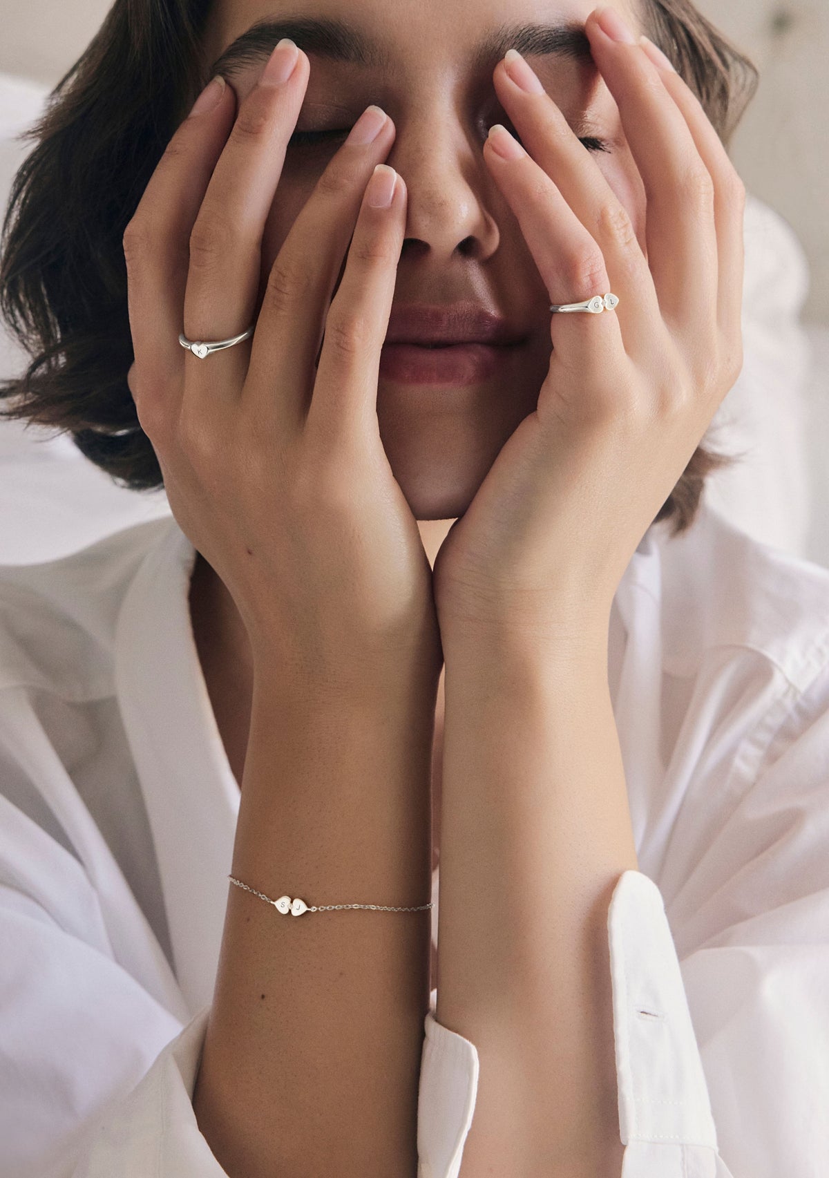 Heart Connection Bracelet - Silver