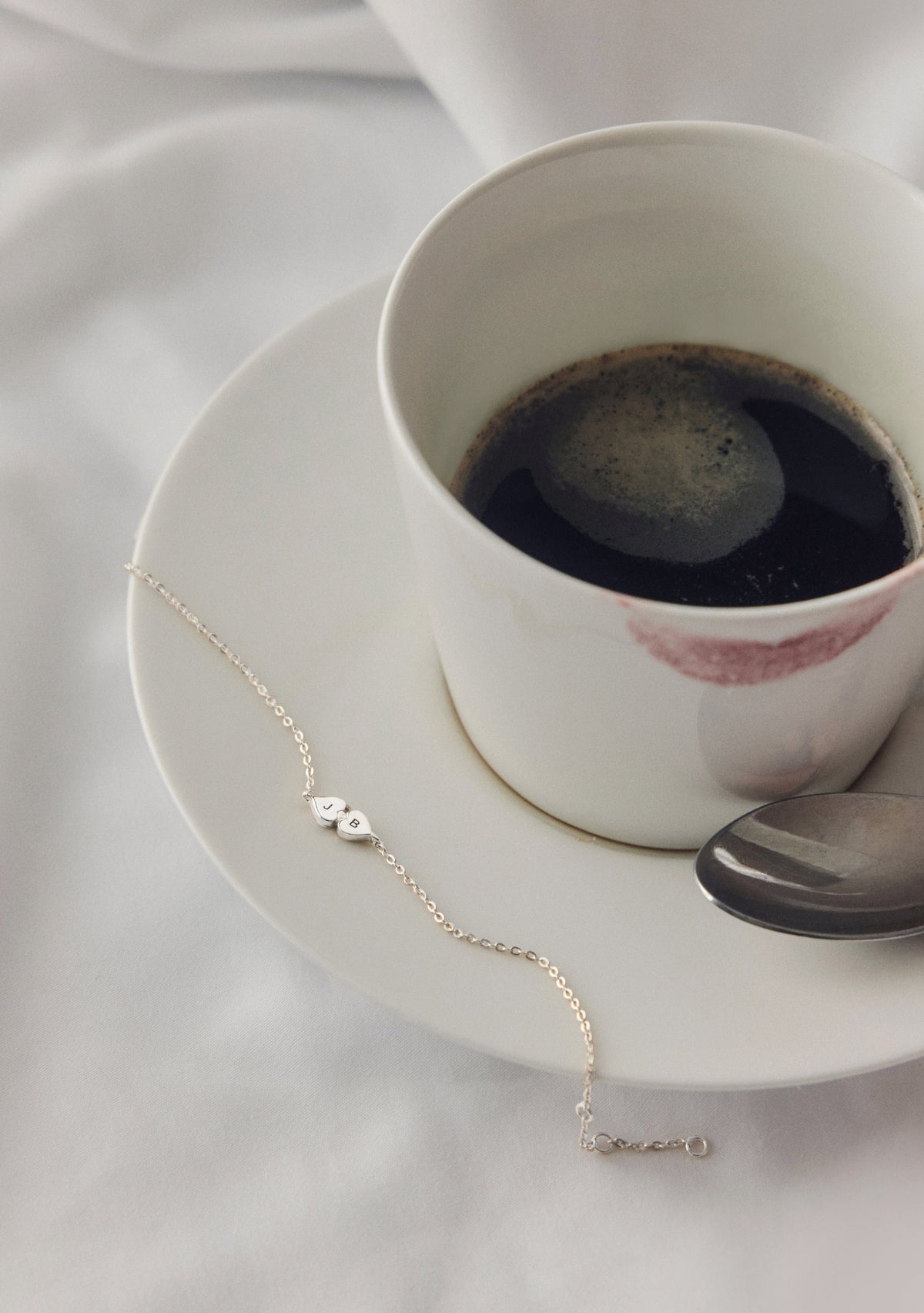 Heart Connection Bracelet - Silver