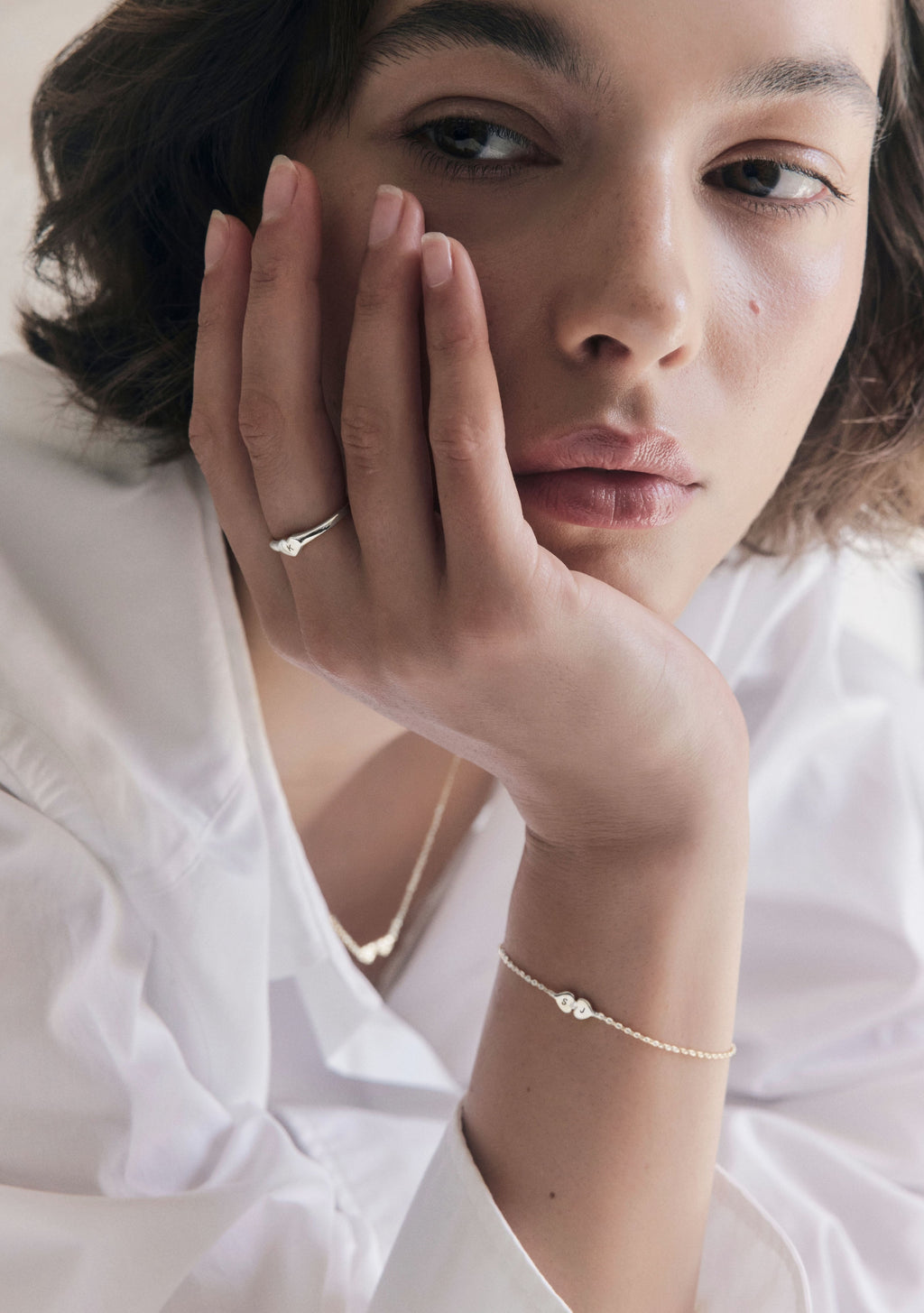 Heart Connection Bracelet - Silver