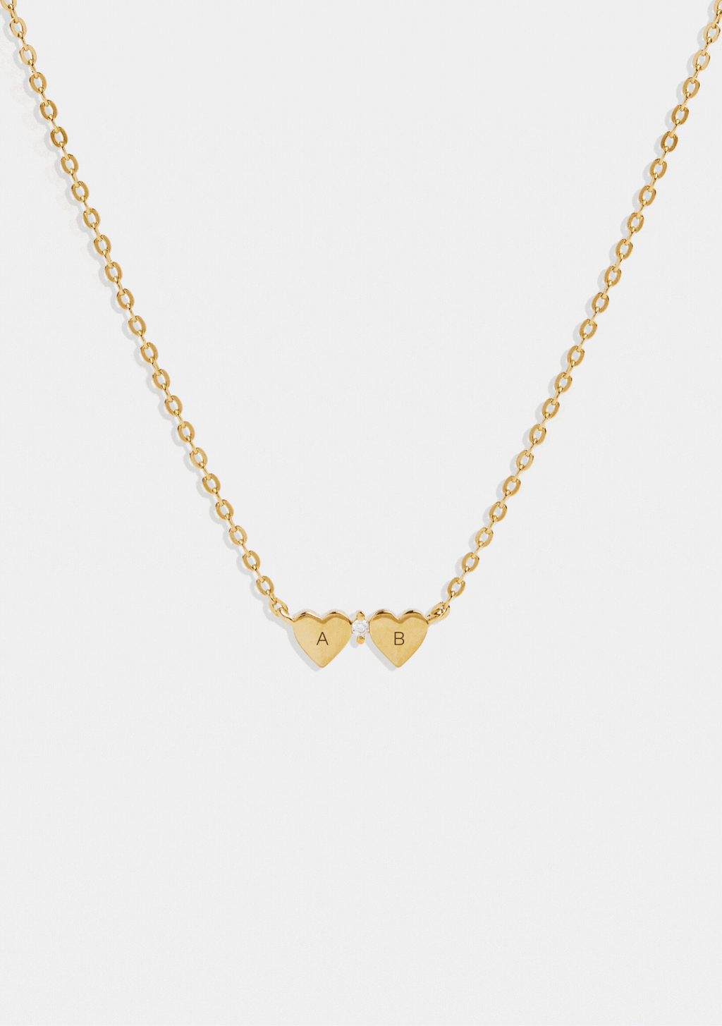 Heart Connection Necklace - Gold