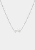 Heart Connection Necklace - Silver