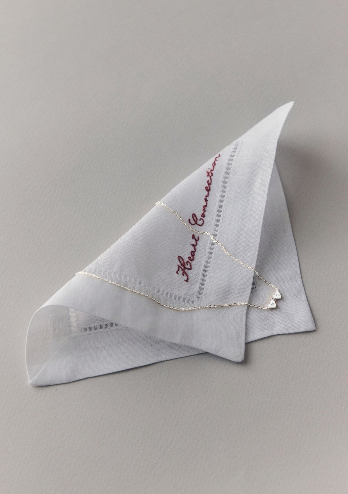 Heart Connection Necklace - Silver