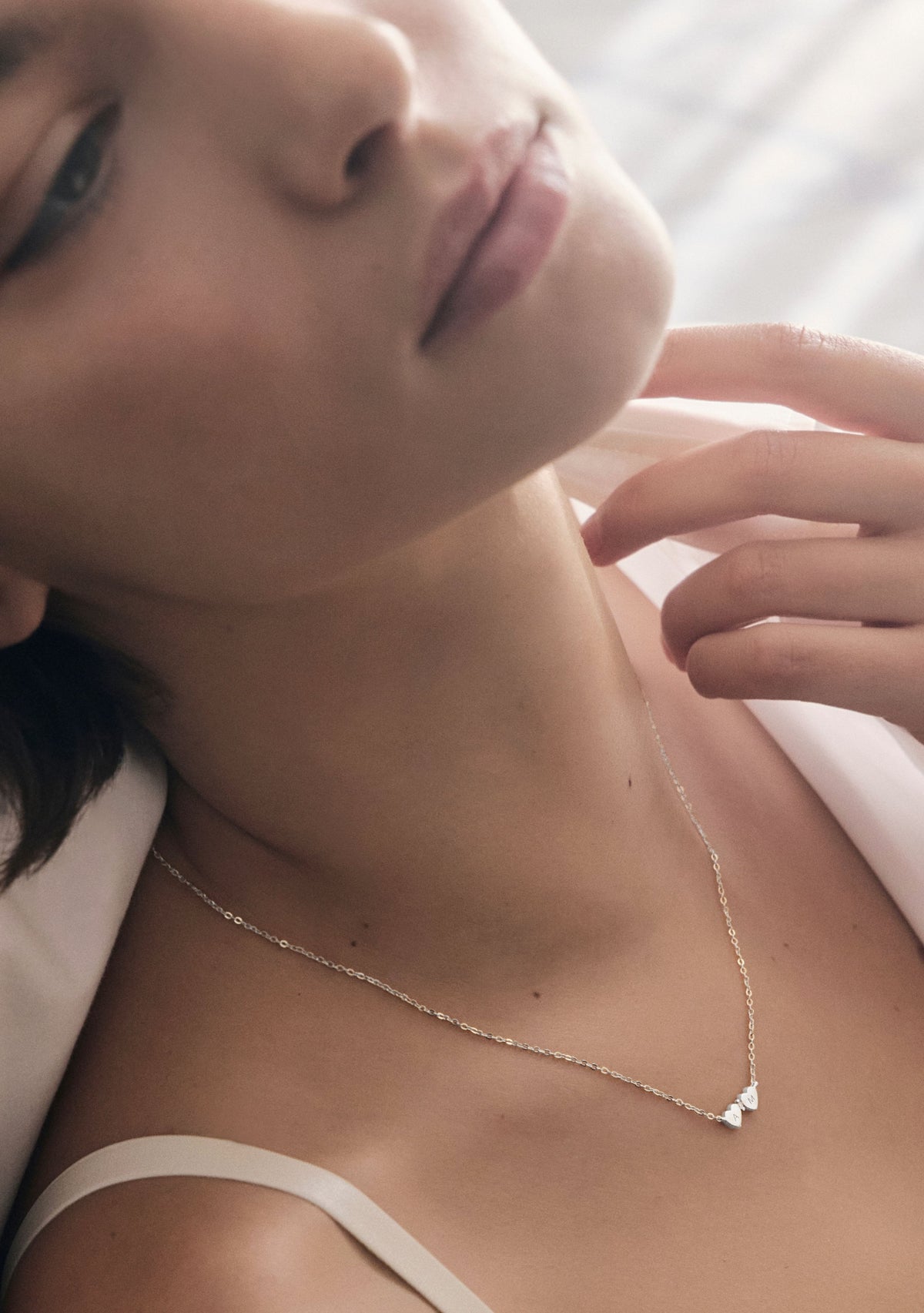 Heart Connection Necklace - Silver