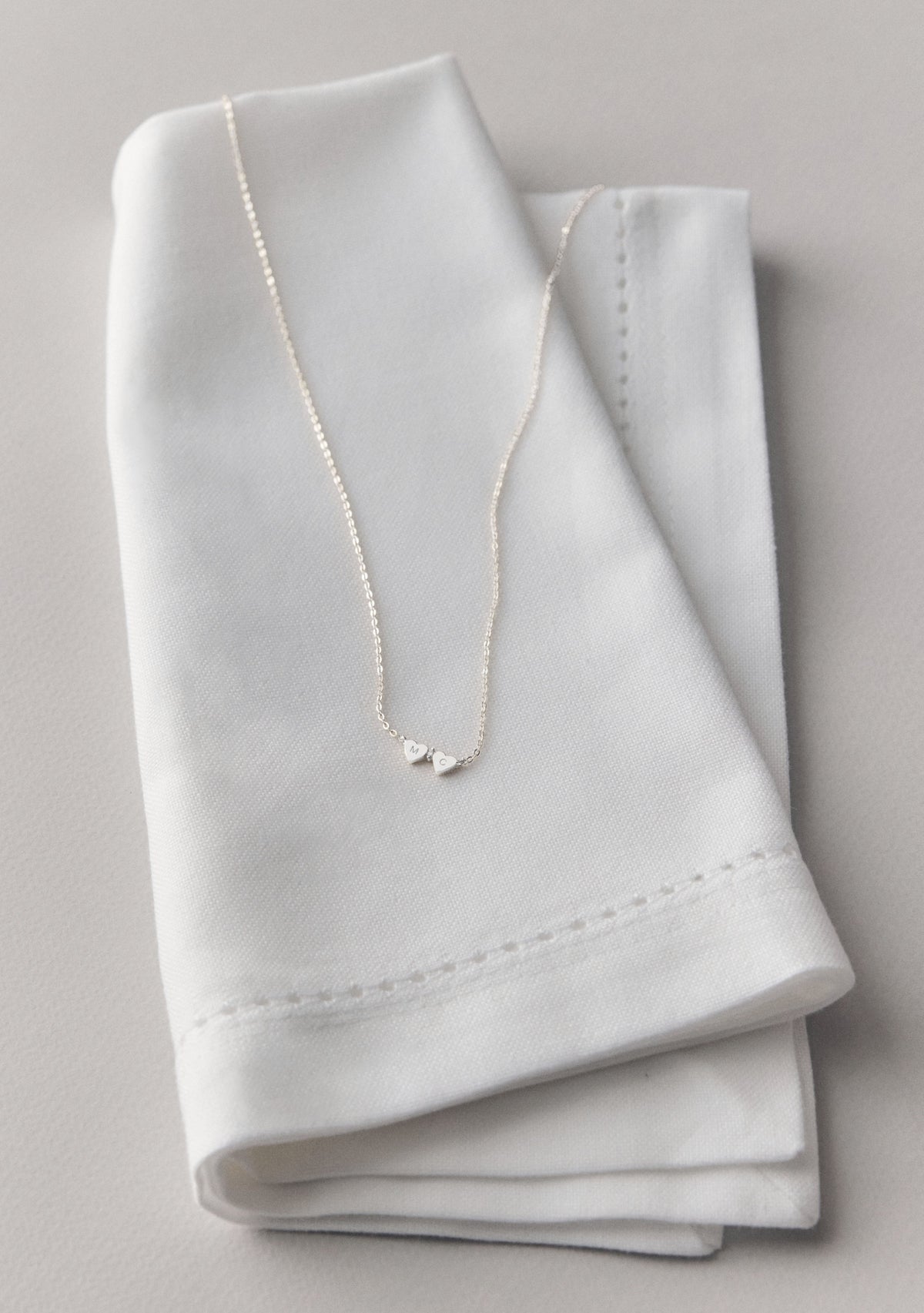 Heart Connection Necklace - Silver